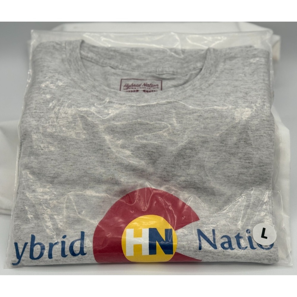Hybrid Nation T-Shirt - Gray - Size L - New In Packaging!